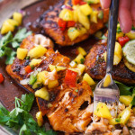 Blackened Salmon with Mango Salsa