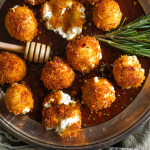 Fried Goat Cheese with Tarragon + Honey