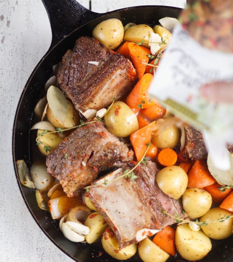 Skillet Beef Short Rib Pot Roast (Whole30)