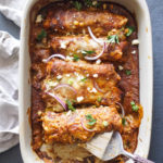 Eggplant Almond Enchiladas