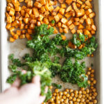 Sheet-Pan Za’atar Chickpeas & Kale with Sweet Potatoes