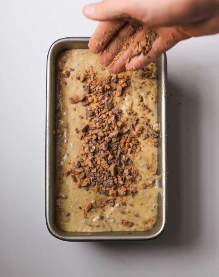 Toffee Crunch Banana Bread
