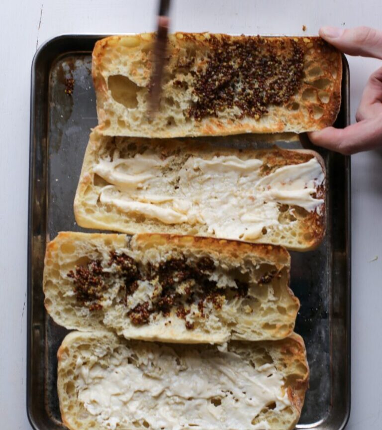 Melty Mustard & Meatball Sandwich