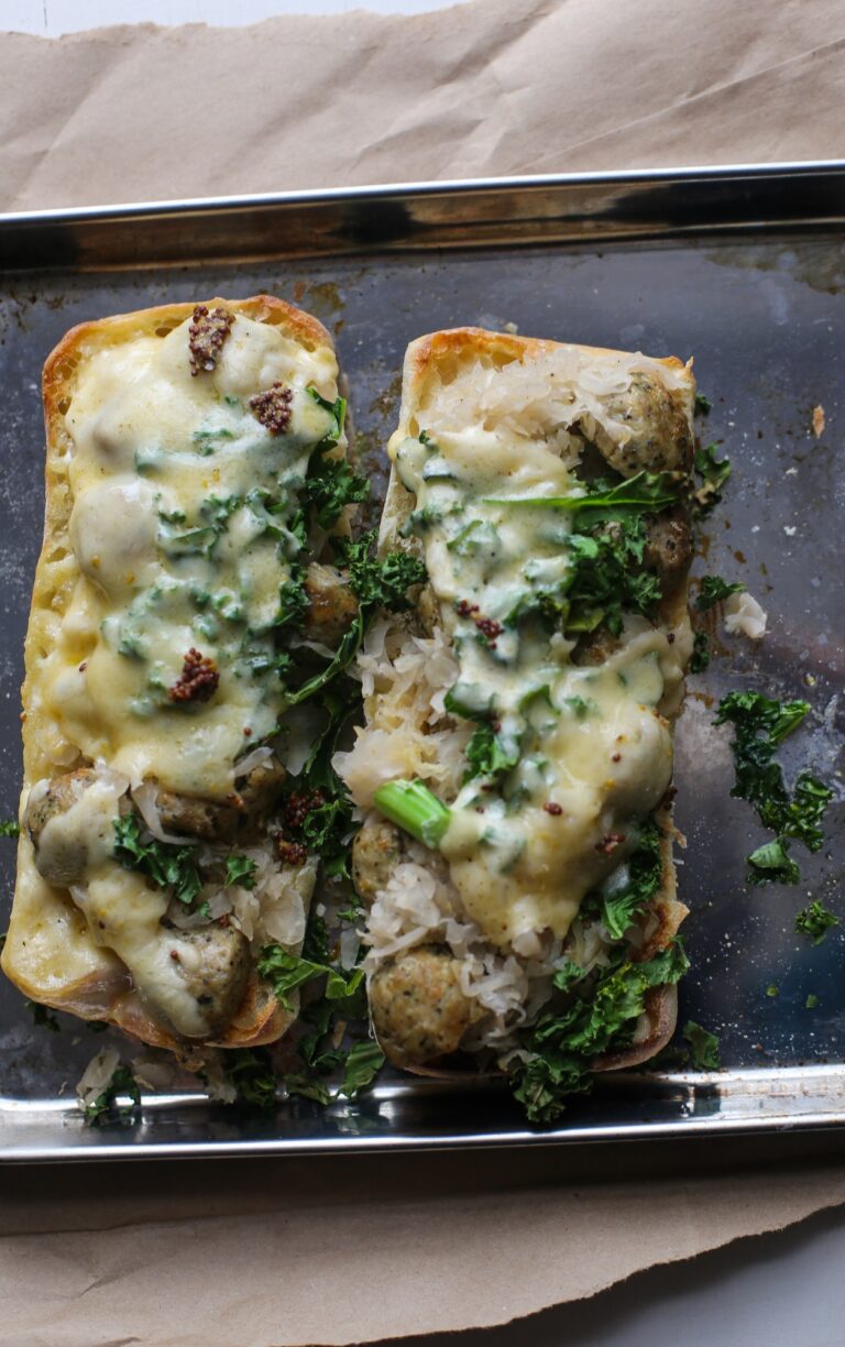Melty Mustard & Meatball Sandwich
