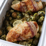 One Pan Roast Chicken with Brussels Sprouts